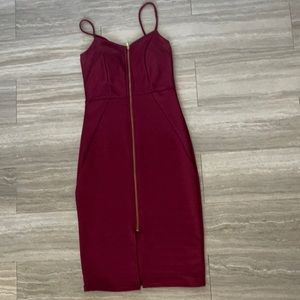 Red bodycon dress